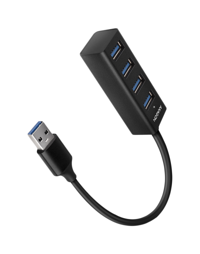 AXAGON HUE-M1AL 4x USB 3.2 Gen 1 MINI hub, metal,