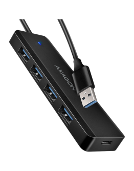 AXAGON HUE-C1A 4x USB3.2 Gen 1 Travel hub, USB-C