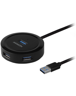 AXAGON HUE-P1A 4x USB3.2 Gen 1 ROUND hub, micro