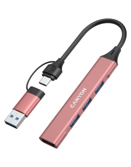 CANYON hub DS-02 4in1 USB-A/C
