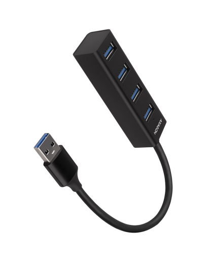 AXAGON HUE-M1A 4x USB3.2 Gen 1 MINI hub, metal,