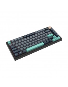 VGN професионална геймърска механична клавиатура Professional Gaming Mechanical Keyboard N75 RGB Caribbean Blue - Power Silver Switches [Linear]