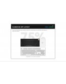 VGN професионална геймърска механична клавиатура Professional Gaming Mechanical Keyboard N75 RGB Caribbean Blue - Power Silver Switches [Linear]