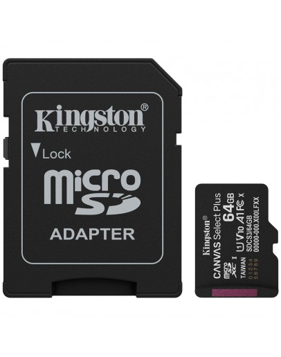 Kingston 64GB microSDXC Canvas Select Plus Gen3