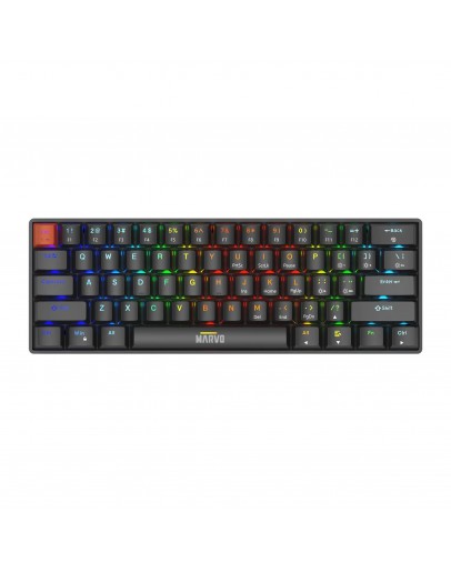 Marvo механична геймърска клавиатура Gaming Mechanical keyboard Saber 61 KG933G - 61 keys, Red Switches [Linear]