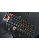 Marvo механична геймърска клавиатура Gaming Mechanical keyboard Saber 61 KG933G White - 61 keys, Red Switches [Linear]