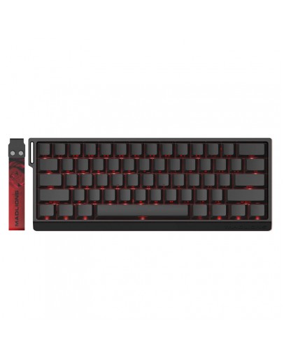 Madlions професионална геймърска механична клавиатура Professional Gaming Mechanical Keyboard MAD 60 PRO - Black, 8K, Sealed Silver Magnetic [Linear]