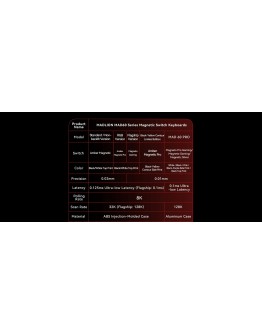 Madlions професионална геймърска механична клавиатура Professional Gaming Mechanical Keyboard MAD 60 PRO - Black, 8K, Sealed Silver Magnetic [Linear]