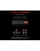 Madlions професионална геймърска механична клавиатура Professional Gaming Mechanical Keyboard MAD 68 PRO - Black, 8K, Sealed Silver Magnetic [Linear]