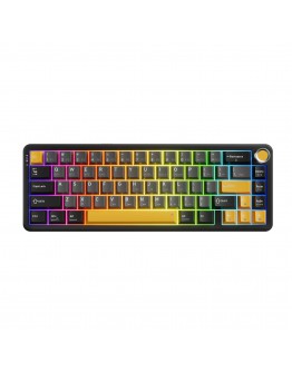 Marvo безжична механична геймърска клавиатура Wireless Gaming Mechanical keyboard Titan 65 - KG984W Black - Banana Crystal [Linear]