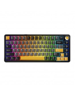 Marvo безжична механична геймърска клавиатура Wireless Gaming Mechanical keyboard Titan 75 - KG985W Black - Banana Crystal [Linear]
