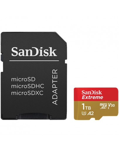 SANDISK Extreme microSDXC 1TB + SD Adapter + 1