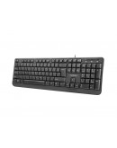 Natec Keyboard Trout US Layout Slim, Black