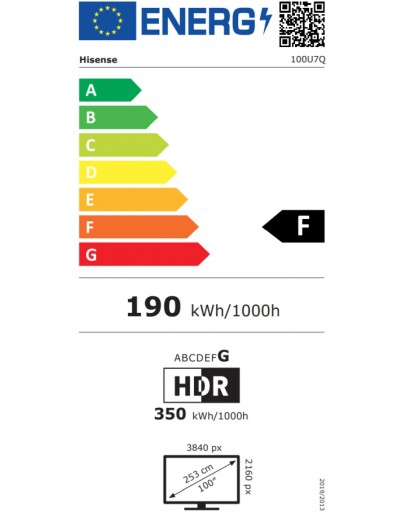 Hisense, 100  U7Q,ULED Smart, FALD, 165Hz, 5000:1,