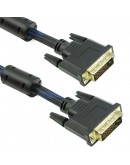 Кабел DeTech DVI-DVI, 5m, 24+1,С ферит - 18186