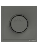 Електрически ключ димер DeTech DE-9227-71, 200W, С рамка, За вграждане, IP20, Сив - 75143