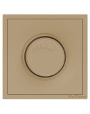 Електрически ключ димер DeTech DE-9227-71, 200W, С рамка, За вграждане, IP20, Златист - 75128