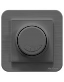 Електрически ключ димер DeTech DE-9223-71, 200W, С рамка, За вграждане, IP20, Сив - 75067