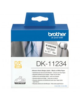Brother DK-11234 Adhesive Visitor Badge Label Roll