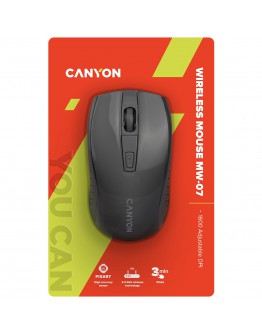 CANYON MW-7, 2.4Ghz wireless mouse, 6 buttons,